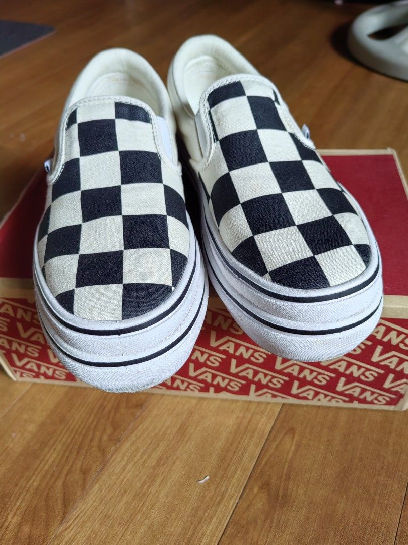 VANS SUPER COMFYCUSH BIG CHECKERED Women s Fashion Footwear Sneakers on Carousell