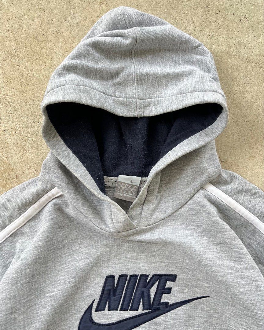 vintage nike pullover sweater sweatshirt grey tee