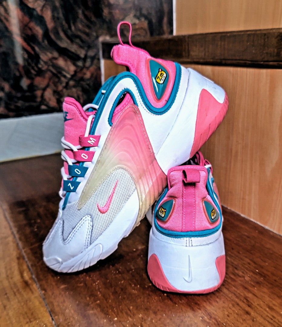 Women s Nike Zoom 2K White Digital Pink size 23 cm Women s Fashion Footwear Sneakers on Carousell