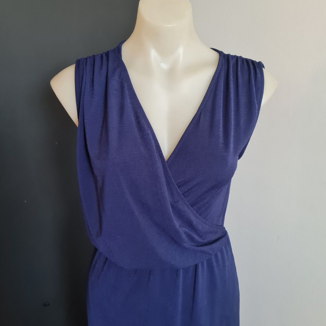 Sheike grecian maxi dress navy shop