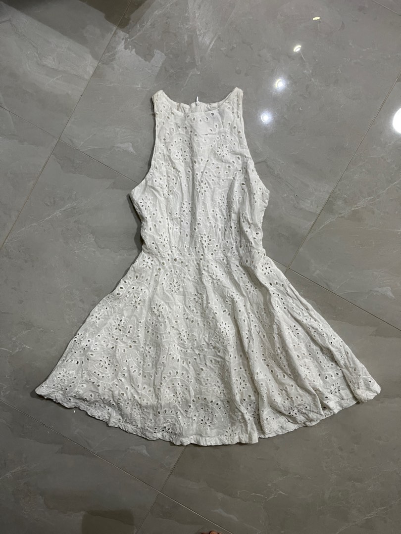 White dress zalora on sale