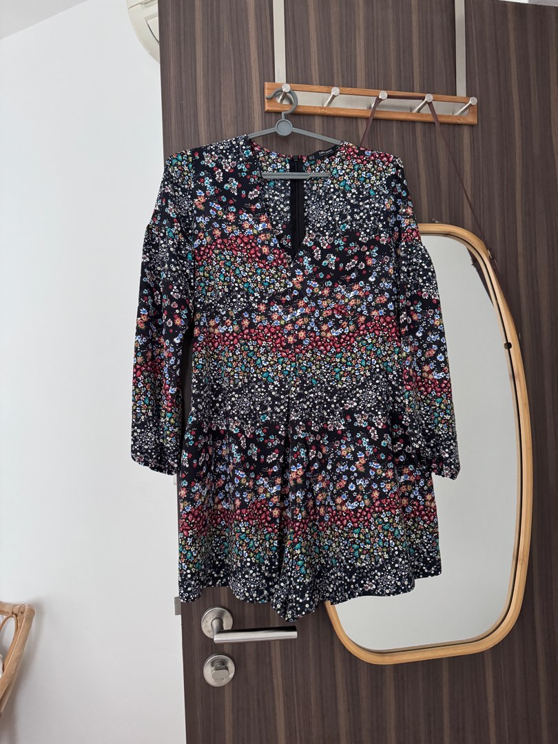 Zara floral playsuit cheap
