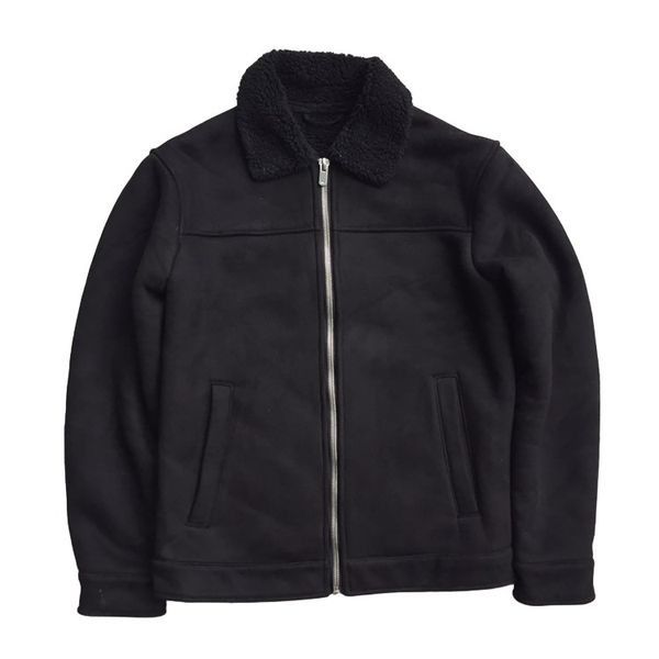 Shearling Jacket Double Faced Zara Faux Suede Jacket Mens Mens