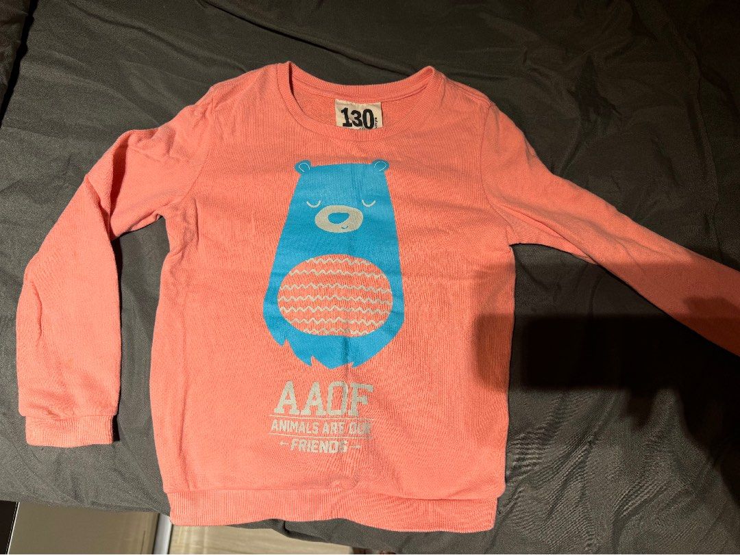 130 長袖 130-160碼外貿中大童長袖圓領衛衣潮酷印花寬松上衣8133|衛衣⁄絨衫