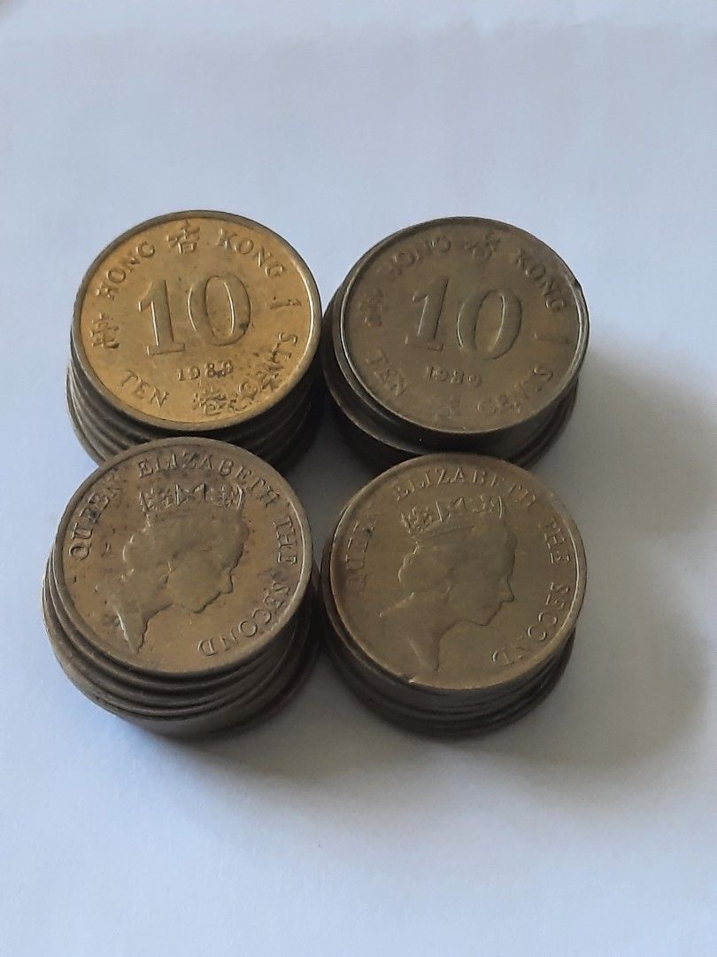 1989年香港女皇壹毫, 興趣及遊戲, 收藏品及紀念品, 錢幣- Carousell