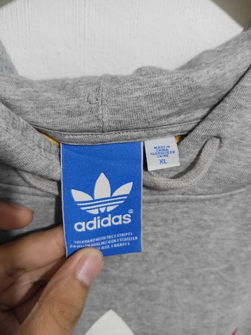 ADIDAS BIG LOGO HOODIE Men s Fashion Coats Jackets and Outerwear on Carousell