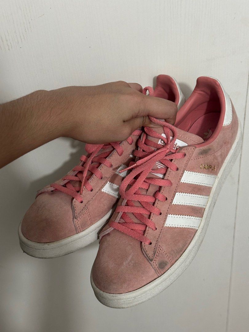 Adidas campus pink, Women's Fashion, Footwear, Sneakers on Carousell