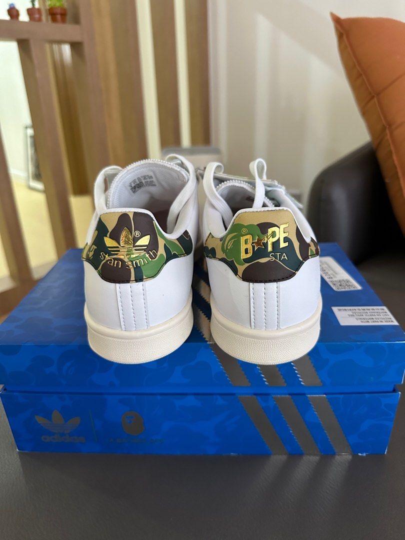 adidas gazelle silver green womens ADIDAS Stan Smith Golf "A Bathing Ape"  Stadium Goods