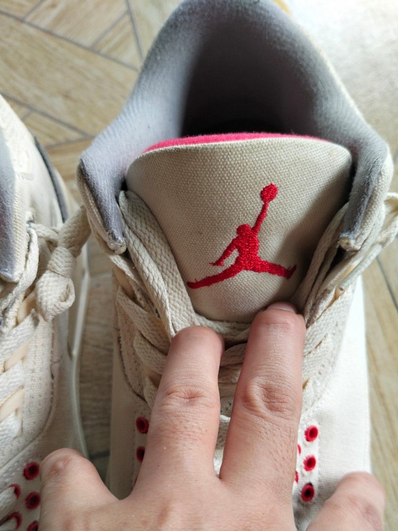 Air Jordan muslin 3 authentic original (Category: Sneakers) located in General Santos City (Dadiangas). Submitted by samarey (Listing ID 1321857820, Image 2). Description: rfs decluttering what you see is what you get.