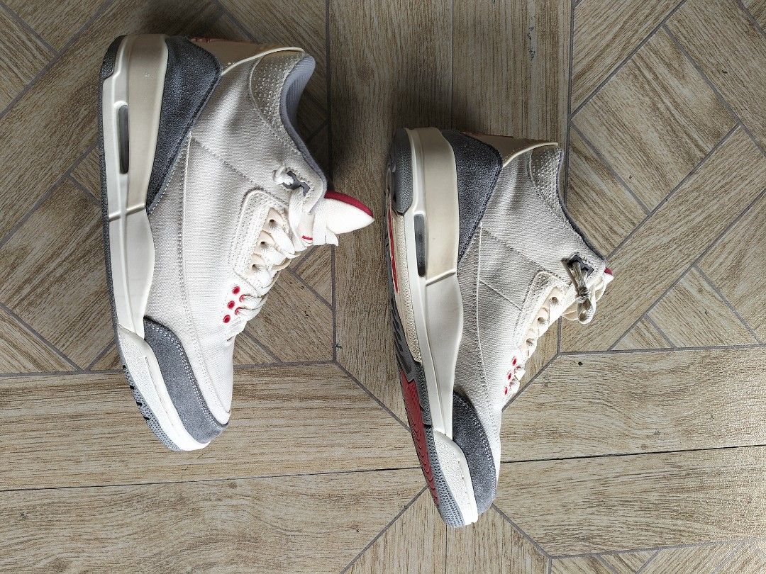 Air Jordan muslin 3 authentic original (Category: Sneakers) located in General Santos City (Dadiangas). Submitted by samarey (Listing ID 1321857820, Image 3). Description: rfs decluttering what you see is what you get.