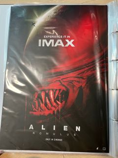 Alien Romulus IMAX poster 電影海報, 興趣及遊戲, 收藏品及紀念品, 郵票及印刷品 - Carousell