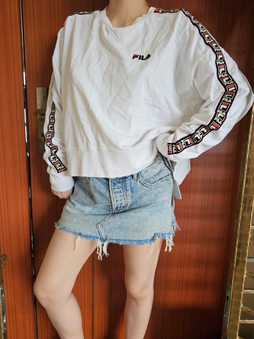 AUG25 SALE FiLA Logo Sweatshirt Top FreeTrack Mail
