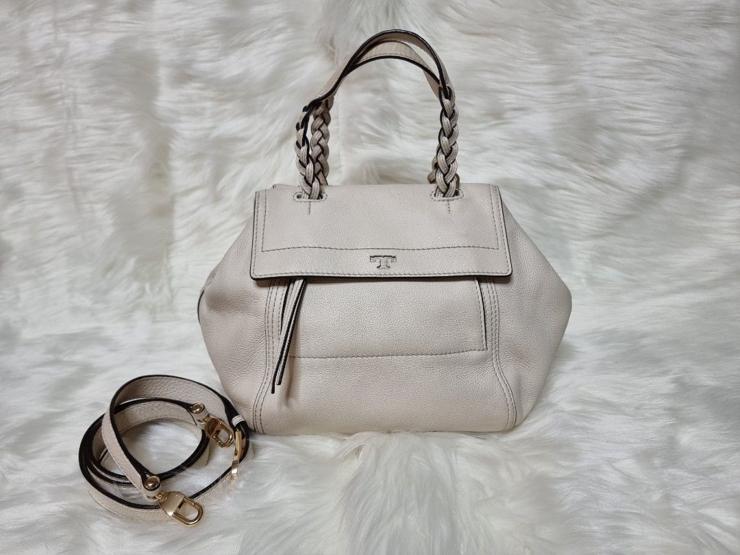 Authentic Tory Burch Half Moon Satchel Small Luxury Bags Wallets on Carousell