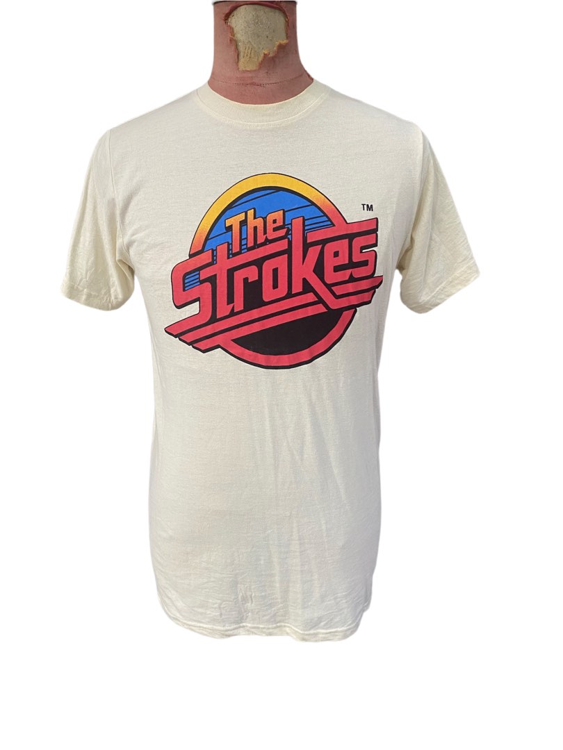 Crop Top The Strokes Paillettes Rouge | T-shirt Court Glitter, Taille S à 3XL