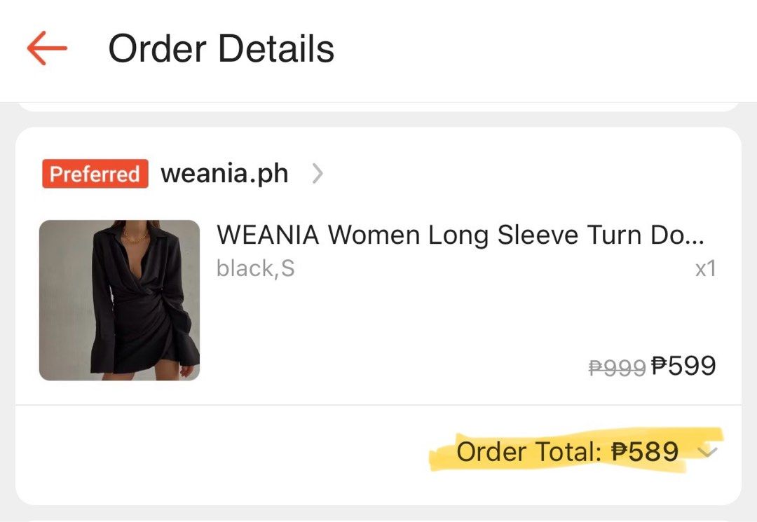 Black dress (Category: Dresses) located in Pasig City. Submitted by trixdeclutter (Listing ID 1321913047, Image 2). Description: bought in sho/pee used once size small RFS: declutter.