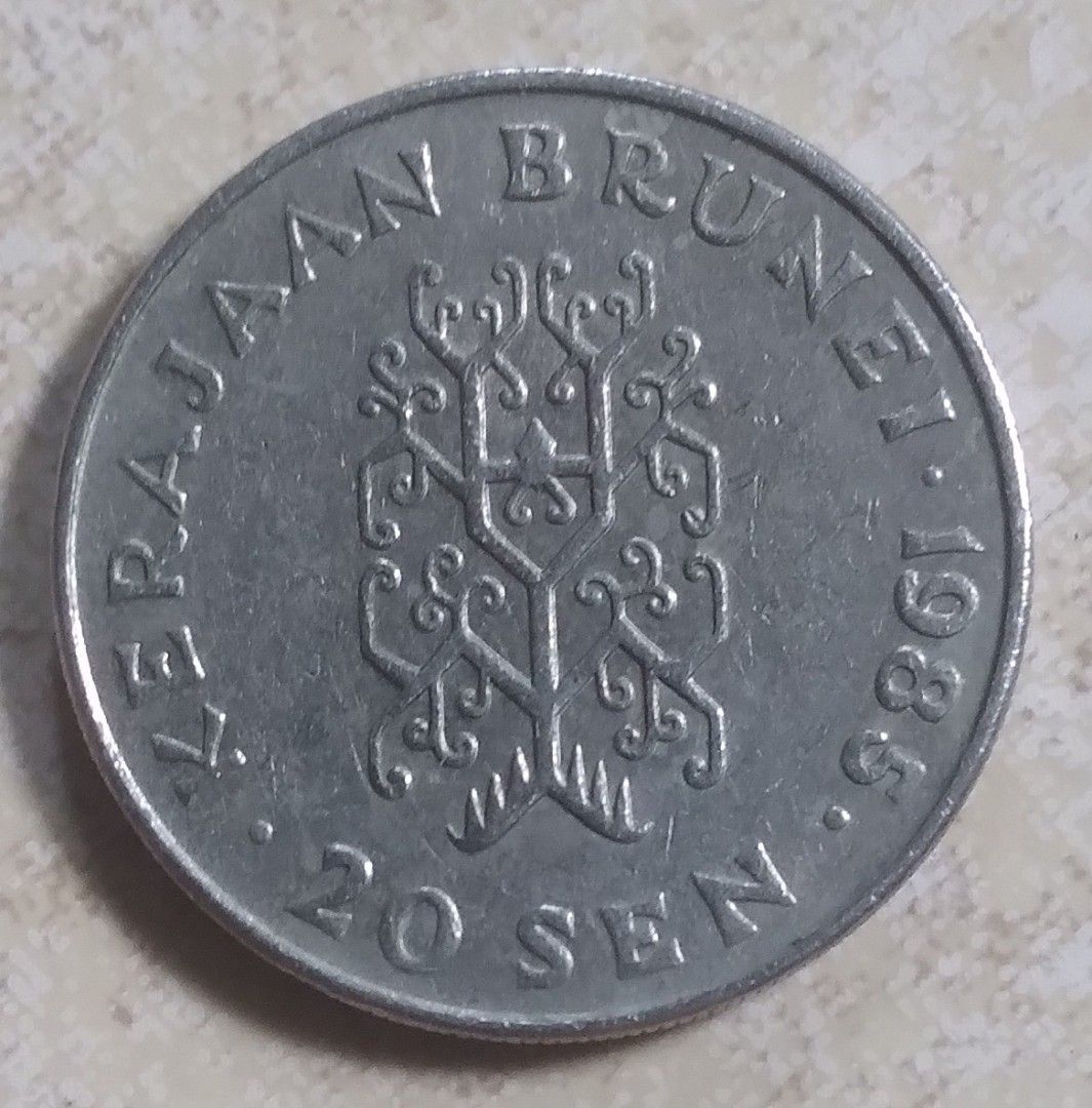 Brunei 20 sen (Category: Currency) located in Lipa City. Submitted by MAGBABALOT7 (Listing ID 1321871404, Image 2). Description: copper nickel composition 23.6 mm in diameter.