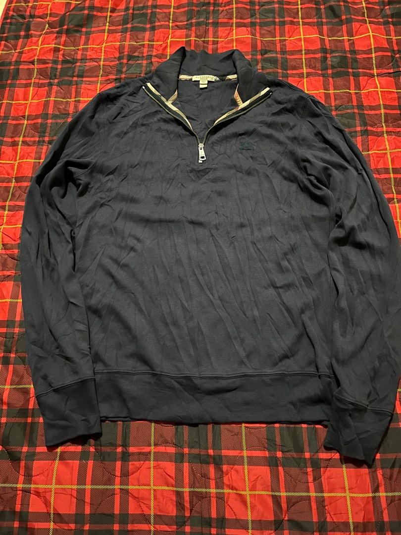 Burberry men's quarter zip sale