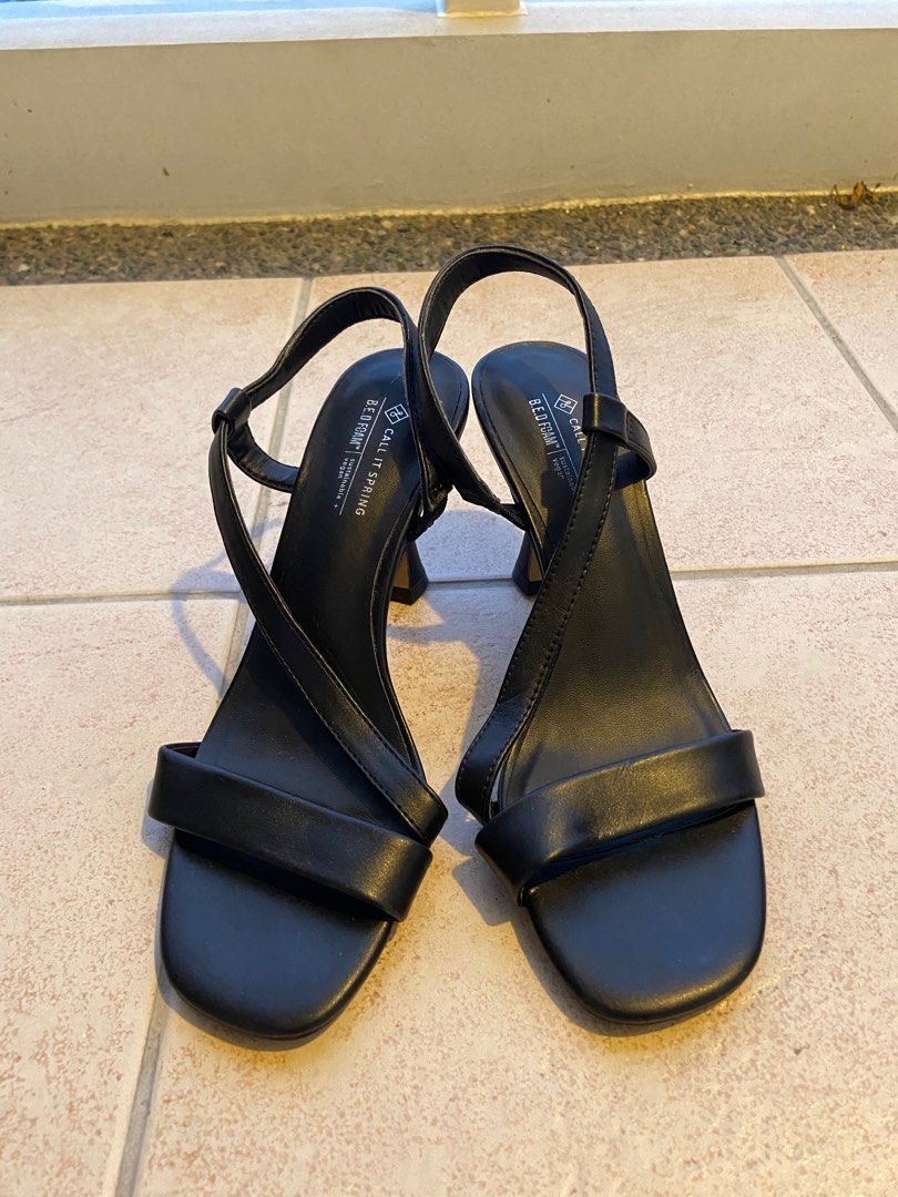 Call It Spring Strappy Heeled Sandals Women s Fashion Footwear Heels on Carousell