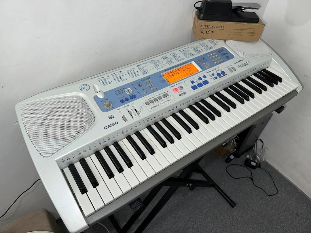 Casio LK 180TV 61 Keys Touch Response Piano Keyboard Organ Perfect for Beginners Hobbies Toys Music Media Musical Instruments on Carousell