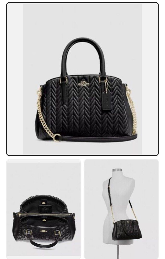 Coach MINI SAGE CARRYALL WITH QUILTING Handbag Carousell