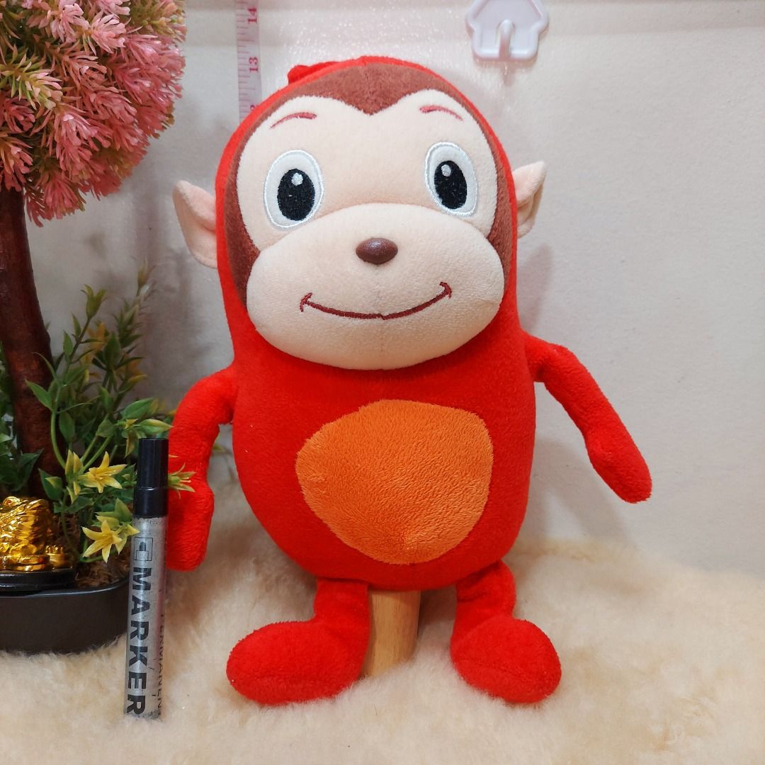 COCOMONG RED MONKEY [35 CM] STUFF TOY, Hobbies & Toys, Toys & Games on ...