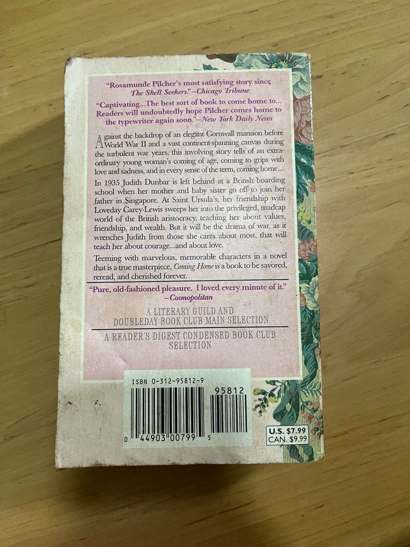 Coming Home by Rosamunde Pilcher (Category: Storybooks) located in Marikina City. Submitted by relocatingitems (Listing ID 1321904569, Image 2). Description: .
