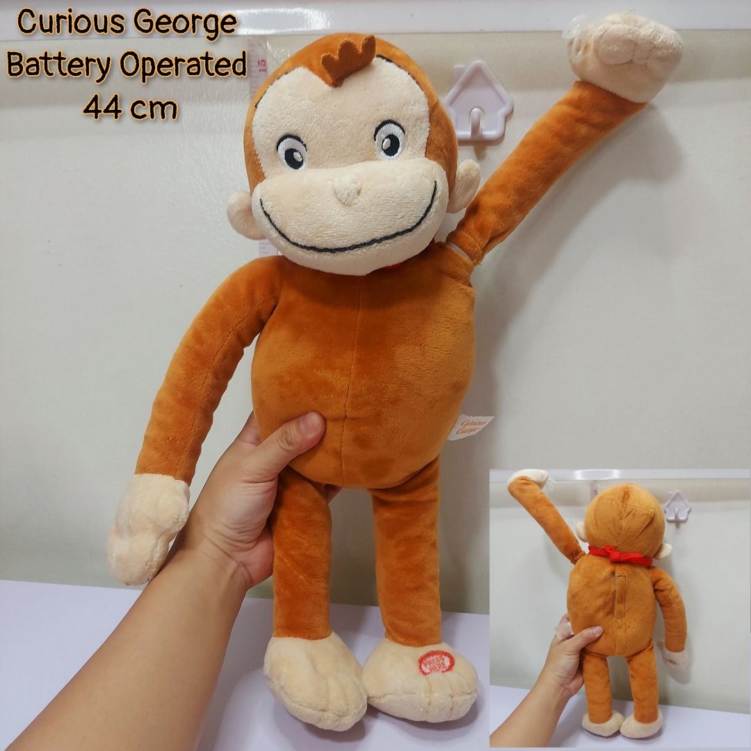 CURIOUS GEORGE MONKEY BATTERY OPERATED STUFFED TOY (Category: Plushies & Soft Toys) located in Pasig City. Submitted by muffinstoysshop (Listing ID 1322010762, Image 1). Description: Bring home the adorable Curious George Monkey Battery Operated Stuffed Toy for endless fun and entertainment! Interactive Play: This battery-operated toy is perfect for interactive playtime, keeping children engaged and entertained. With its cute design and lifelike 