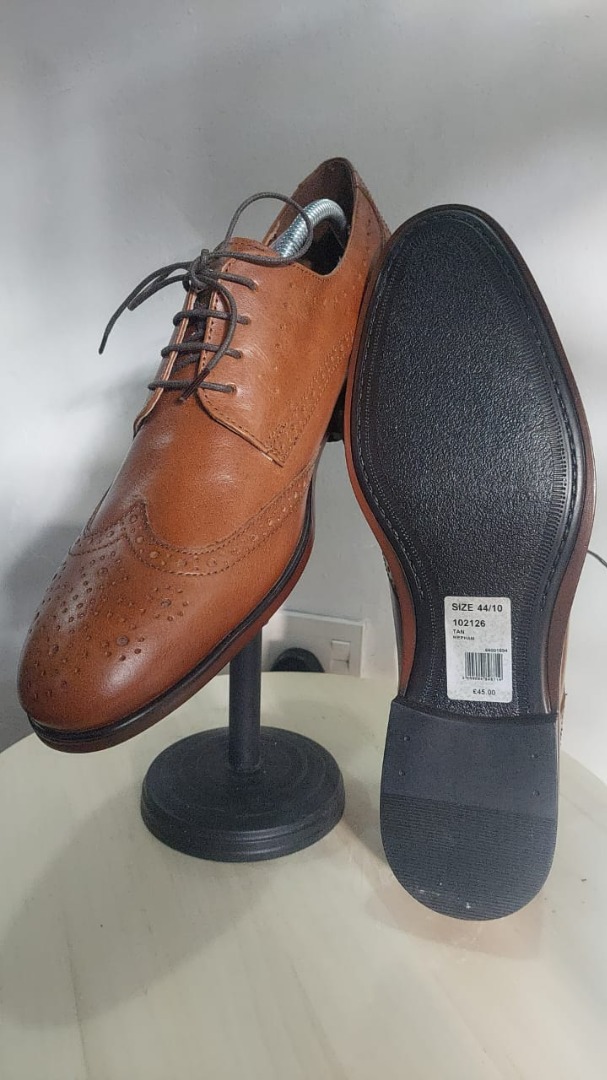 Dress Shoe BURTON Mepham Brogues In Tan Men s Fashion Footwear Dress shoes on Carousell