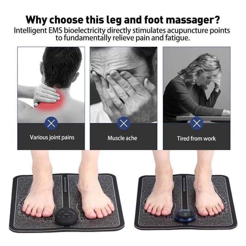 ✨EMS Foot Massager✨ (Category: Massage Devices) located in Caloocan City. Submitted by djess76029 (Listing ID 1321882401, Image 3). Description: ✨Powerful innovative Foot Massager-offers different treatment modes and intensifies for your soles and body. ✨Has 19 adjustable intensity & 8 massages modes. ✨Foldable designs, Quiet operation & easy to clean. ✨Say goodbye to insomnia, helps improve sleep ✨Relieve fatigue & inflammation ✨ Promote metabol