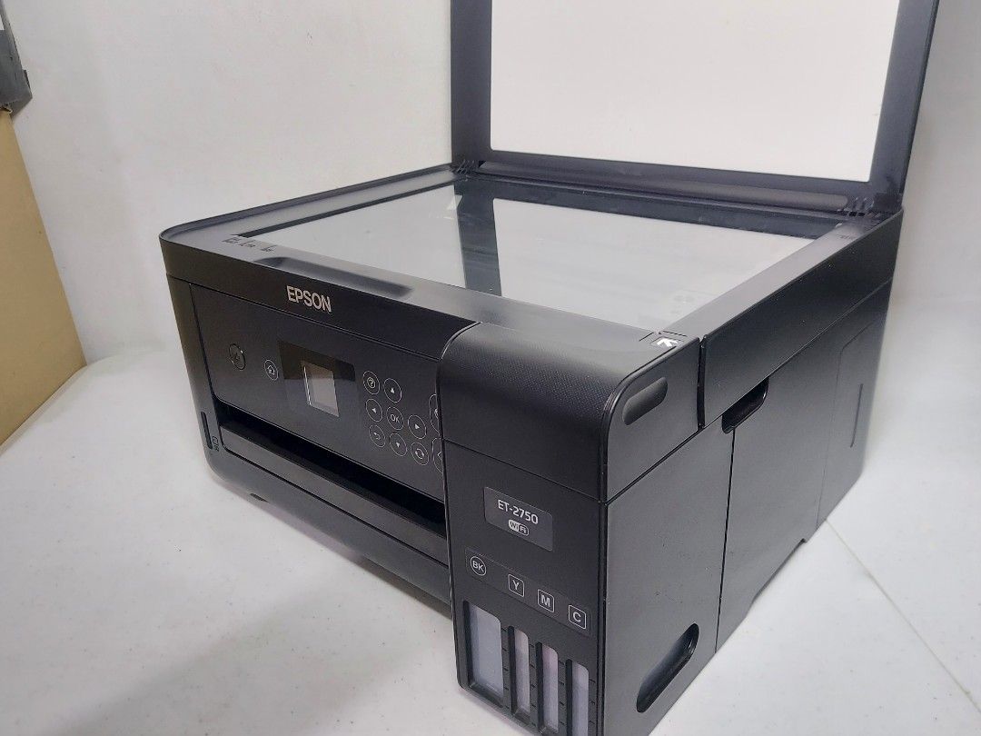 EPSON ET-2750 Wifi (Category: Printers, Scanners & Copiers) located in Taguig. Submitted by potato_corner (Listing ID 1321869837, Image 2). Description: Epson Printer Australian mall pull out used display unit 220v model: ET-2750 future wifi connect colord screen scanner easy to connect to pc or laptop.