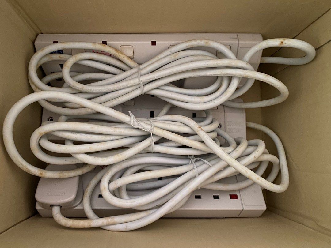 Extension Socket (Category: Electrical, Adaptors & Sockets) located in Singapore. Submitted by ilikefastdeal (Listing ID 1154747256, Image 2). Description: Lightly used for office internal activities and no longer require now. https://www.fym.com.sg/product/4-way-extension-socket-with-surge-protection/ Left 4 pcs. Kept in storage for 2 years, needs cleaning. .