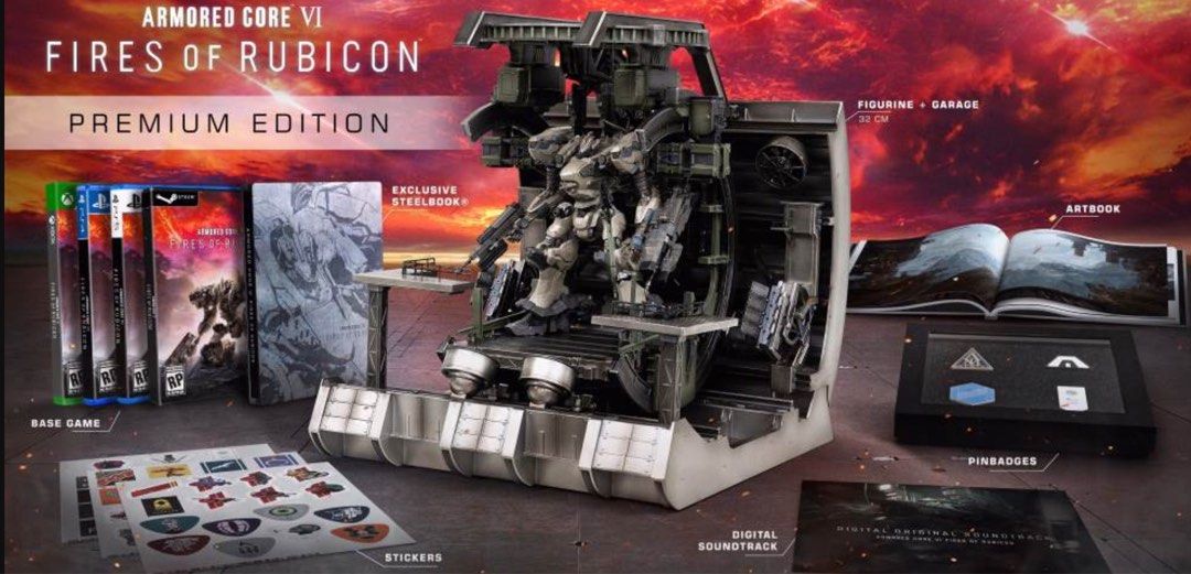 Fires of Rubicon: Premium Edition (Category: PlayStation) located in Mandaluyong City. Submitted by alluveon (Listing ID 1321879281, Image 1). Description: Armored Core VI: Fires of Rubicon Premium Edition Gear up for an epic return to the battlefield with the Armored Core VI: Fires of Rubicon Premium Edition. Immerse yourself in the latest high-octane mech combat experience from the legendary developers at FromSoftware. This edition is packed wi