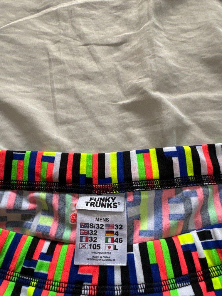 Funky Trunks (Category: Activewear) located in Singapore. Submitted by Notshuan (Listing ID 1321887413, Image 2). Description: Funky Trunks swim briefs. Size comparable to Arena 34. Can be sent via tracked mail .