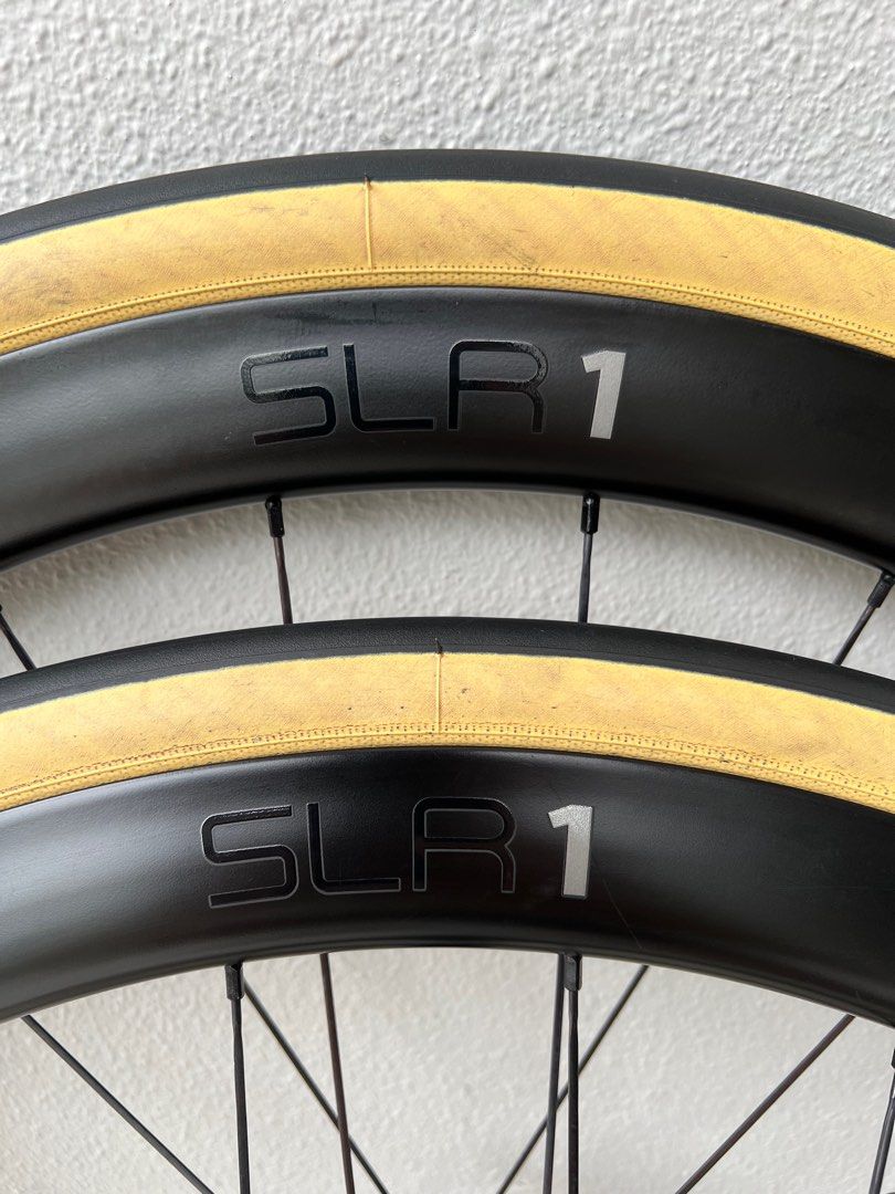 Giant SLR 1 SLR1 carbon wheelset wheel 700c hookless Michelin Power Cup 700c 700x28 Tyres for road bike SRAM XDR freehub fits Sworks S-works Specialized Trek Cannondale Pinarello (Category: Parts & Accessories) located in Singapore. Submitted by homemove (Listing ID 1321856001, Image 1). Description: High end carbon wheelset in great condition per pics. Michelin Power Cup 700x28 tubeless Tyres. Sram xdr freehub This is the latest Hookless version