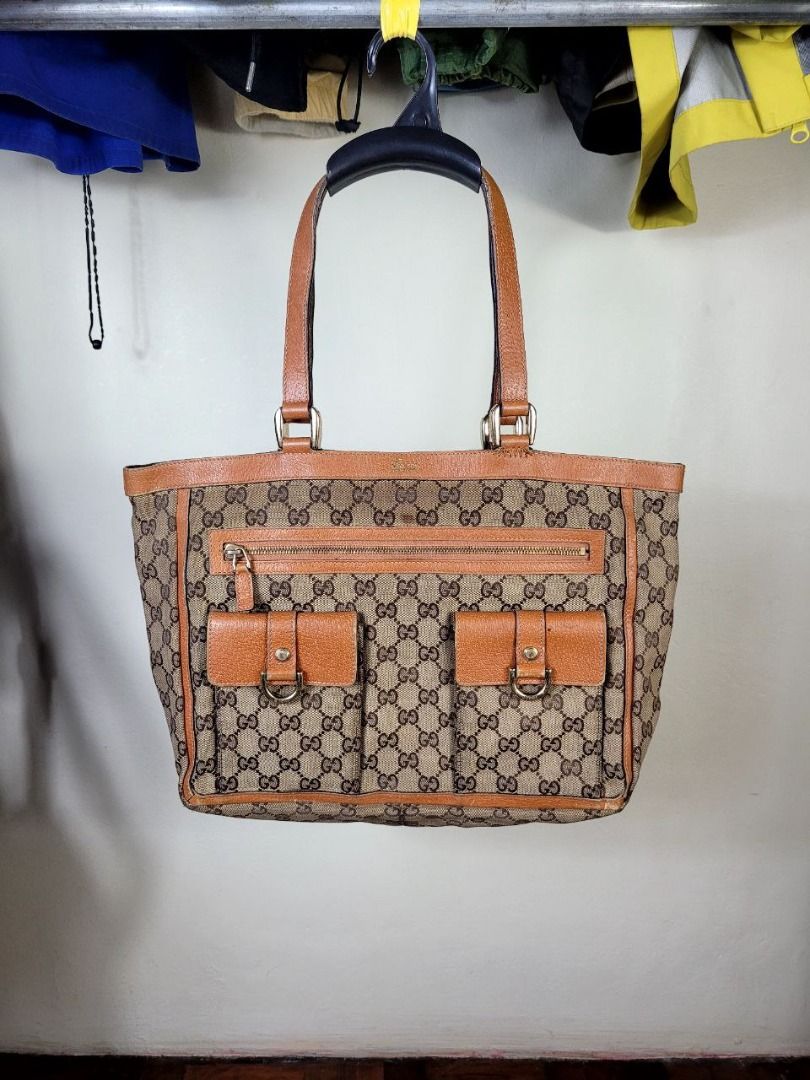 Gucci GG Canvas Abbey Pocket Tote Bag Luxury Bags Wallets on Carousell