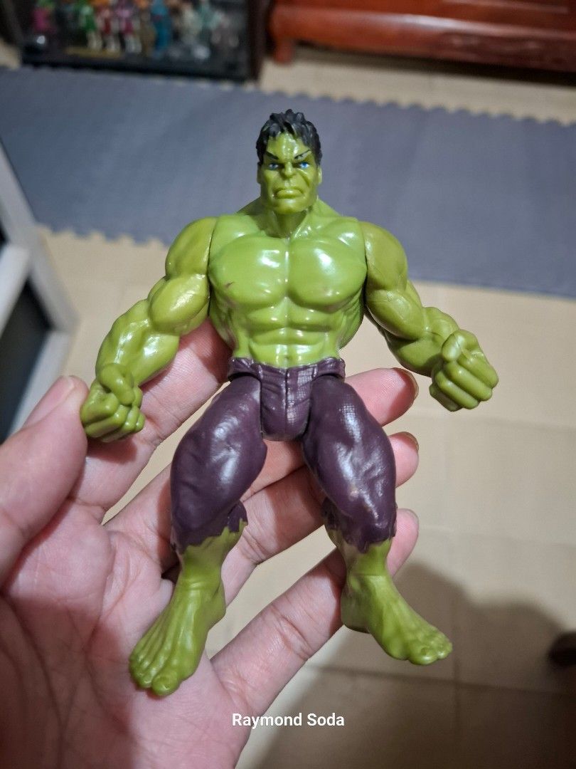 Hasbro Incredible Hulk (Category: Action & Battle Toys) located in Las Pinas. Submitted by All.here_OnlineShop (Listing ID 1321832986, Image 1). Description: 2013 Hasbro Incredible Hulk. Good condition and very rare at 4.5 inches. 550 only. Shipping via LBC or JRS (Provincial) Lalamove (same day delivery within Metro Manila). Items are coming from Las piñas. *items are considered sold and given in good condition unless otherwise stated..