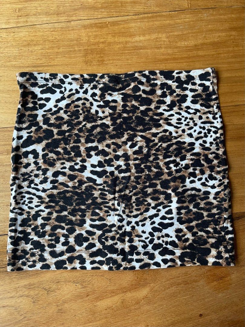 H M Leopard Print Pencil Skirt Women s Fashion Bottoms Skirts on Carousell