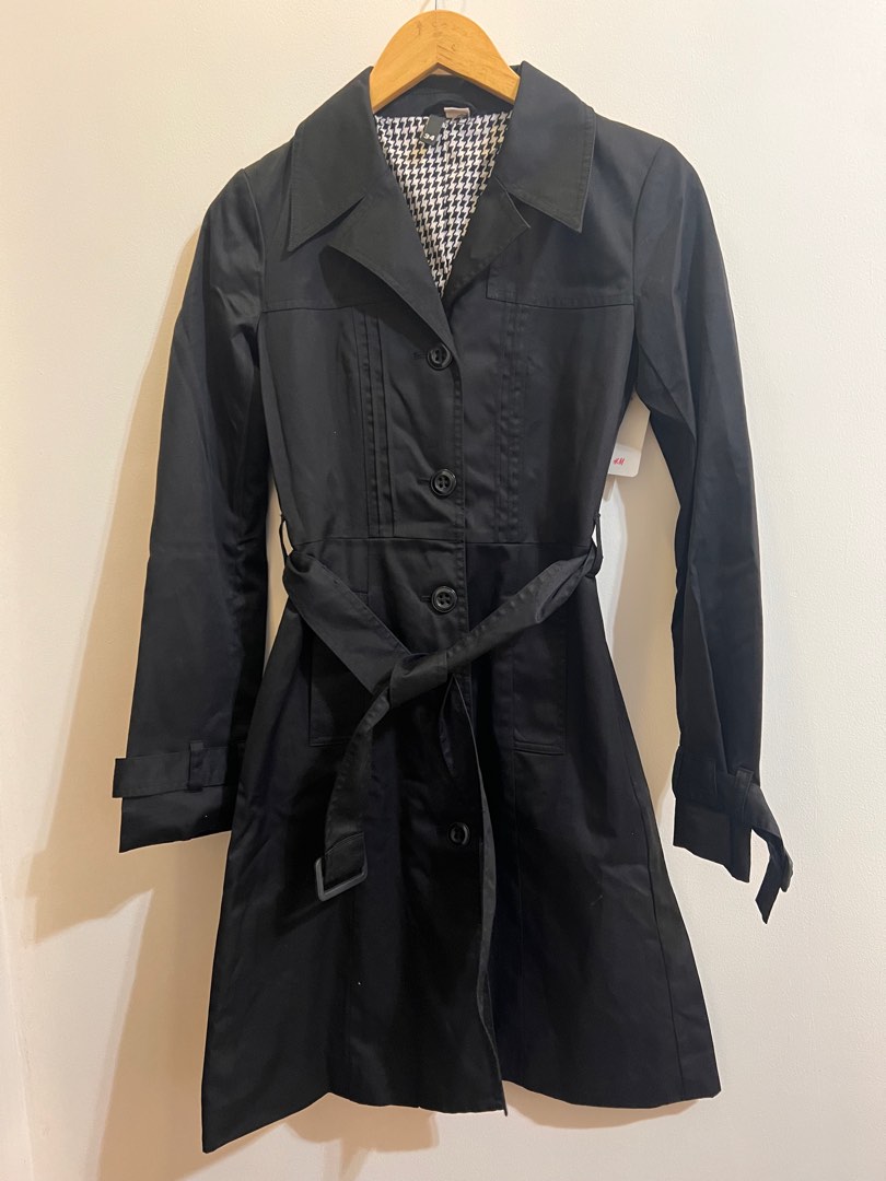 H&m trench coat black store