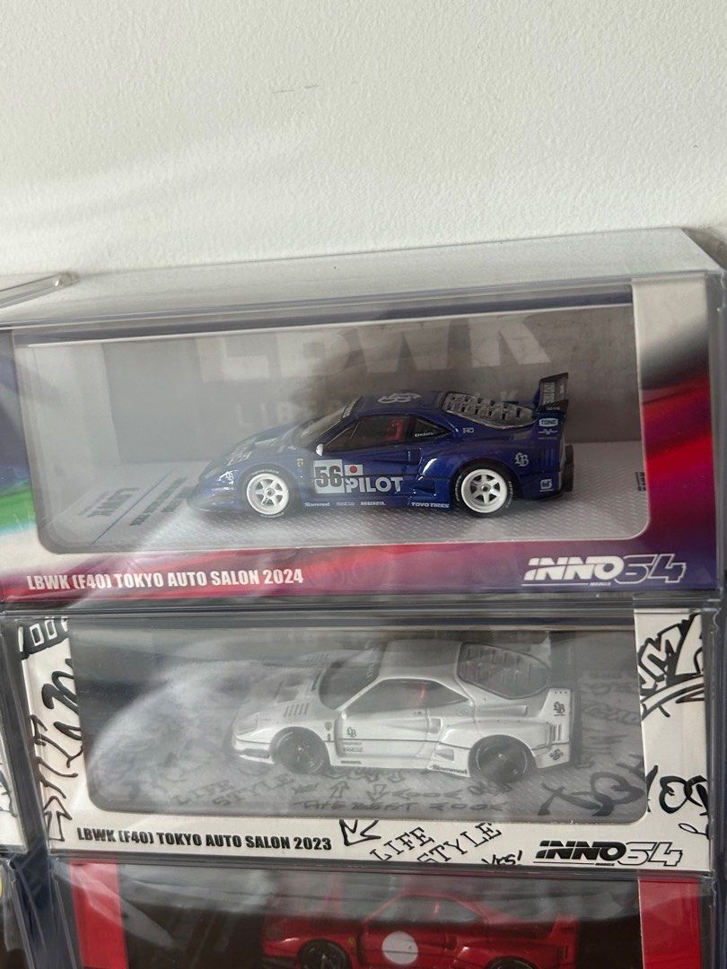 Jual Inno 1/64 Lbwk Ferrari F40 Tokyo Auto Salon 2023 White Inno64 Di - Foto 4