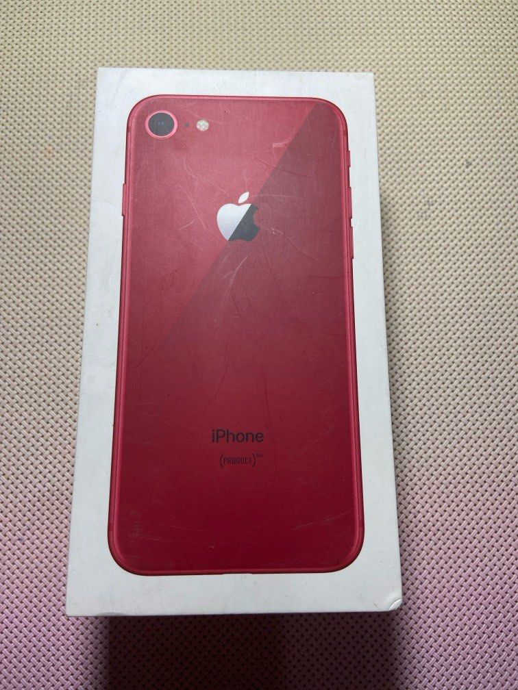 iPhone 8 Red 64GB (Category: iPhone 8 Series) located in Marilao. Submitted by gi_yan (Listing ID 1321857560, Image 1). Description: iPhone 8 Red BOX BOX only.