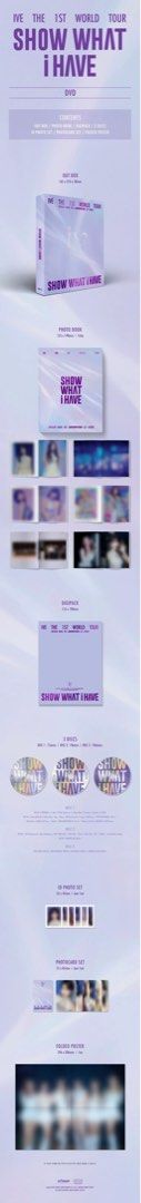 IVE Show What I Have DVD Blue-ray Kit Starship 特典, 興趣及遊戲, 收藏品及紀念品, 韓流-  Carousell