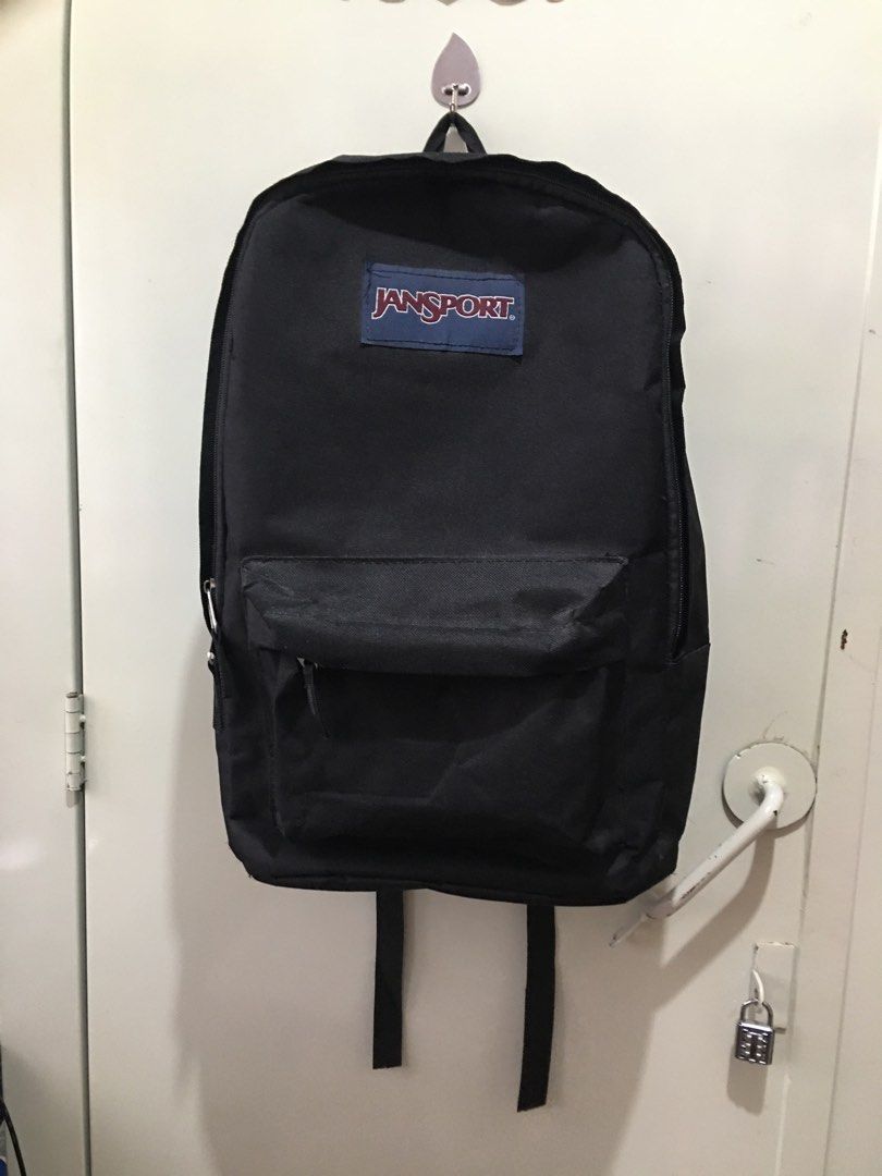 Plain black jansport backpack 2025