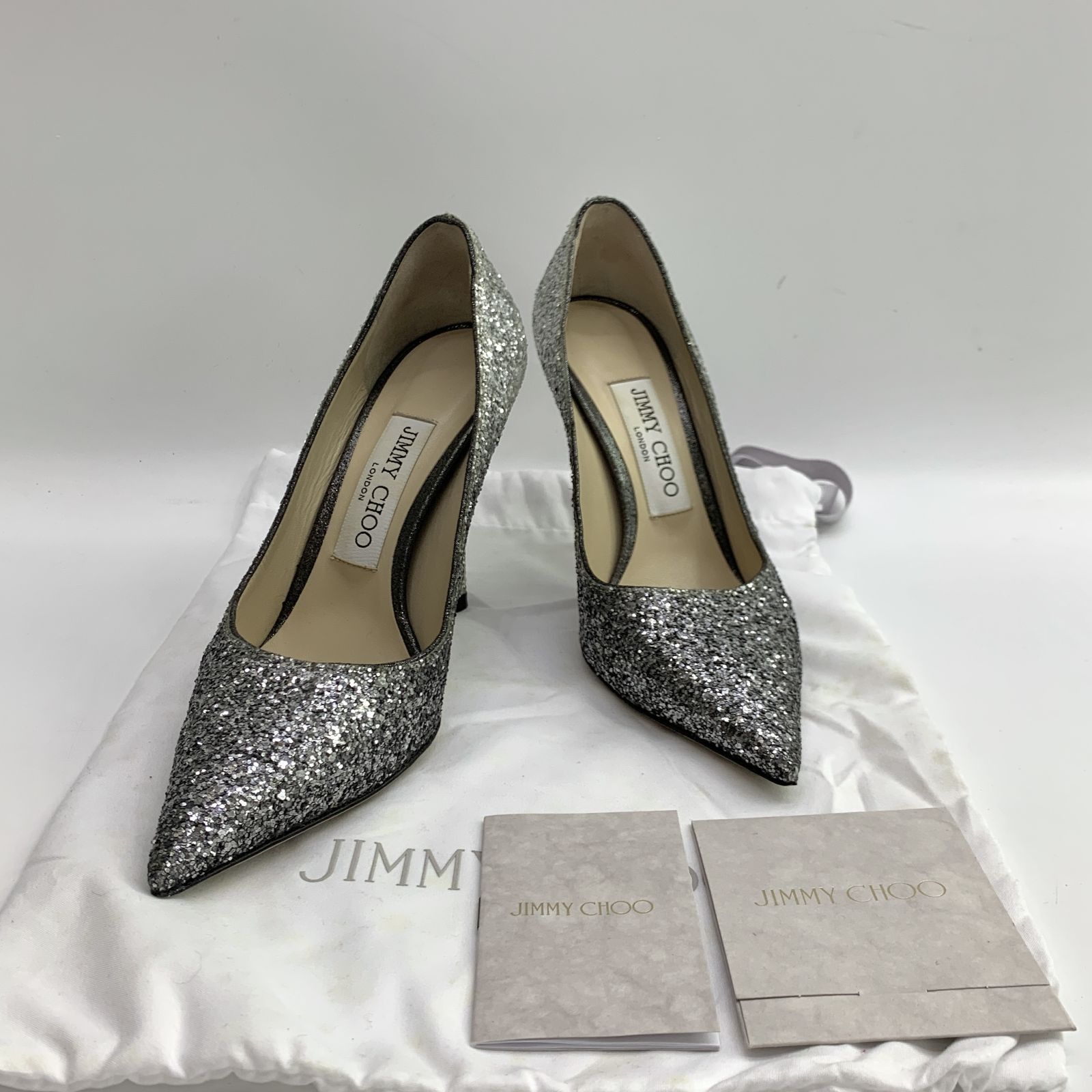 Silver glitter jimmy choo top