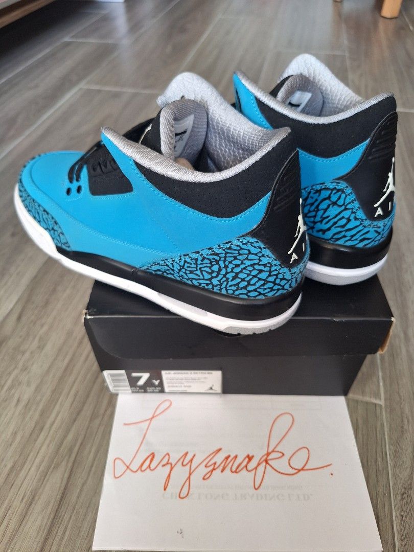 Jordan 3 Powder Blue BG Carousell