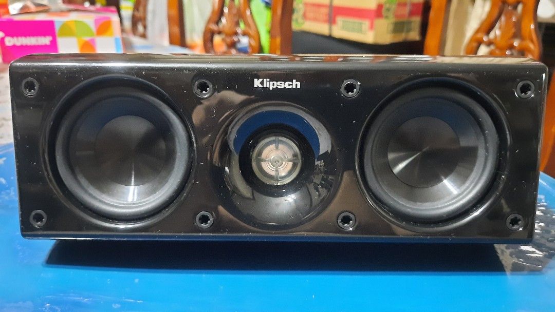 Klipsch HD Satellite Center Speaker (Category: Soundbars, Speakers & Amplifiers) located in Pasig City. Submitted by audiopropasig (Listing ID 1321925013, Image 2). Description: Specs: 100 watts 8 ohms.