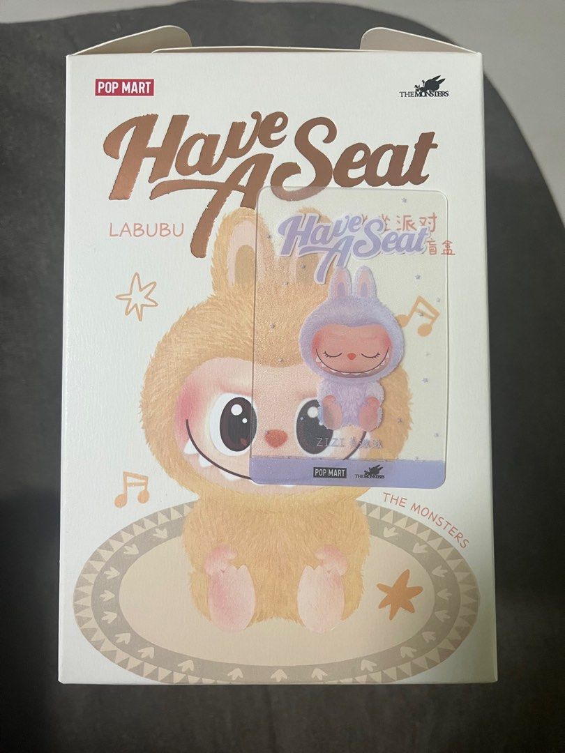 Labubu ququ 2 点 QUQU AUTHENTIC 2024 Pop Mart LABUBU HAVE A SEAT Original