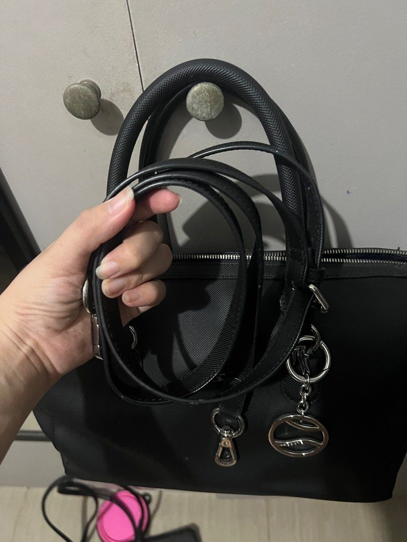 Lacoste Doctor Bag (Category: Luxury Bags & Wallets) located in Manila. Submitted by sophiesticatedkas (Listing ID 1321835389, Image 2). Description: Authentic Lacoste Doctor Bag Silver hardware yung crocs bought it 11k in Glorietta RFs: decluttering .