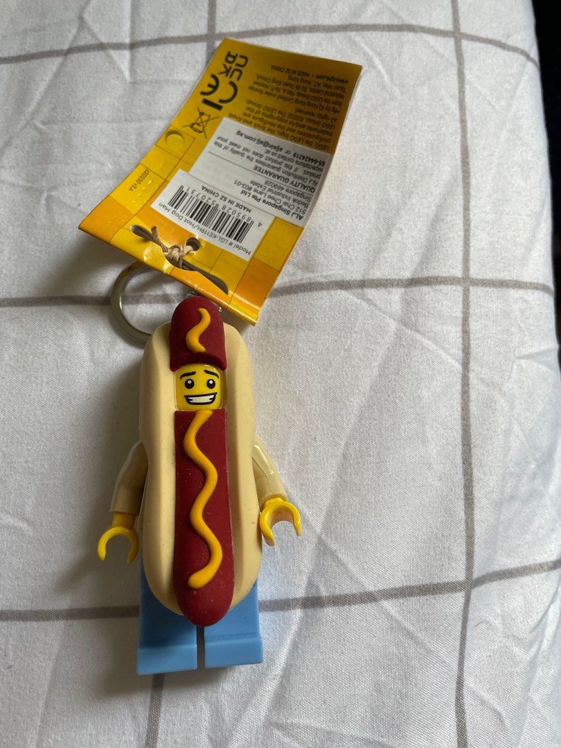Lego hot dog keyring deals