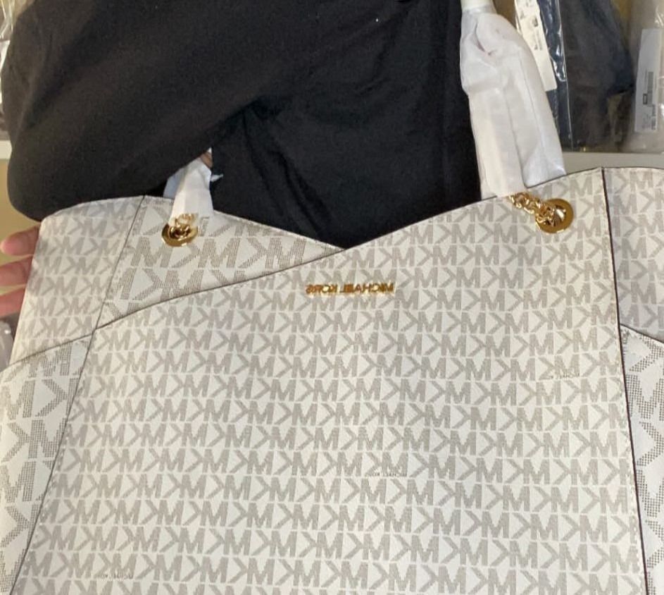 Michael Kors MK Tote Bag Jet Set Large Logo Shoulder Bag In