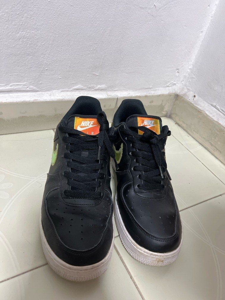 Nike Air Force 1 Low Iridescent Pixel Black CV1699 002 Men s Fashion Footwear Sneakers on Carousell